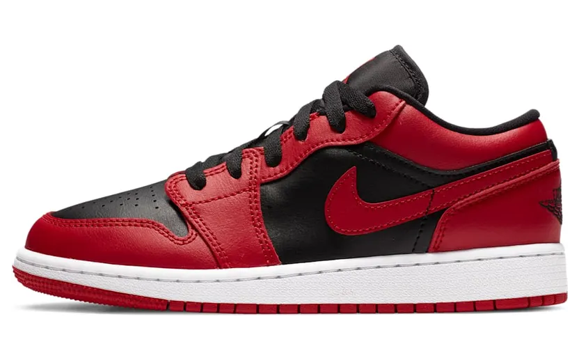 Air Jordan 1 Low GS Reverse Bred – “Gym Red / White / Black” (553560-606)