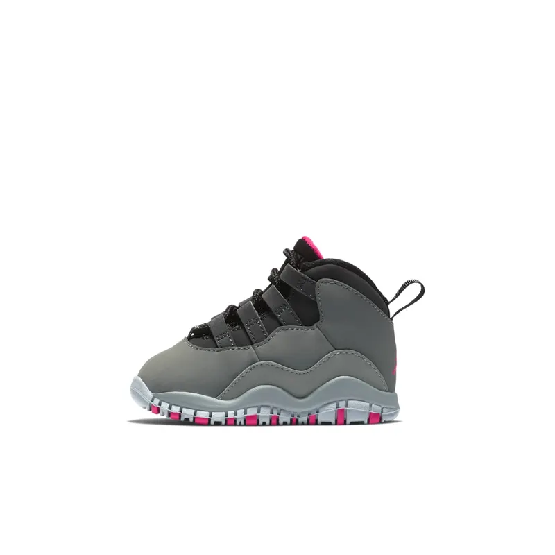 Jordan 10 Retro Rush Pink (TD) Dark Smoke Grey/Rush Pink-Black-Iron Grey (705416-006)