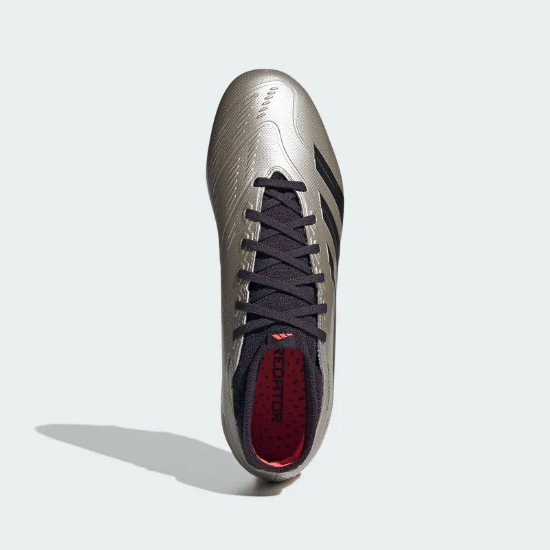 adidas Predator League Mid FG Platinum Metallic Aurora Black Turbo (IF6340)