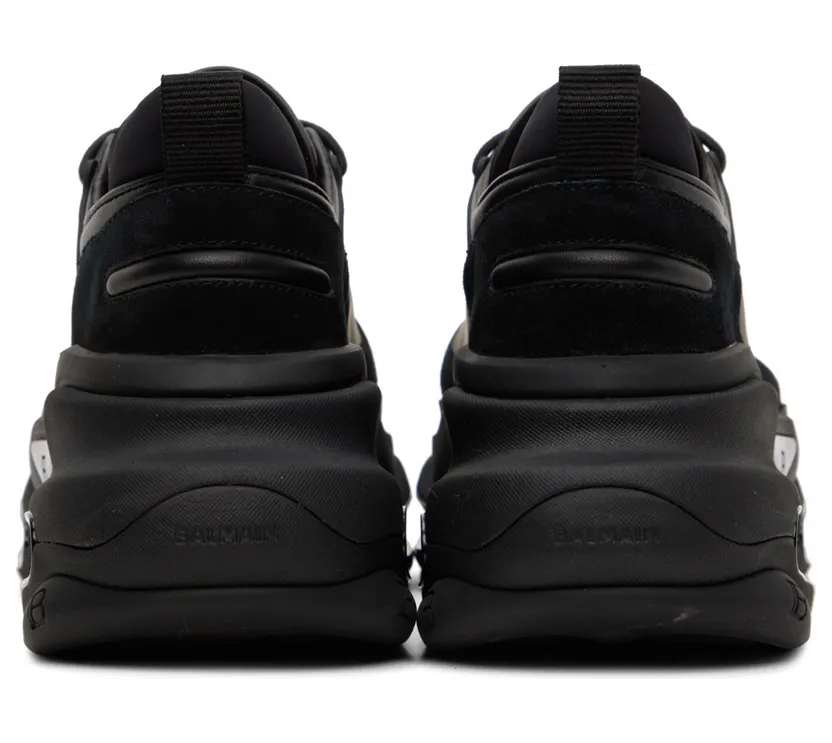 Balmain Black B-Bold Low-Top Sneakers (YM1VI277TPNS) (2)