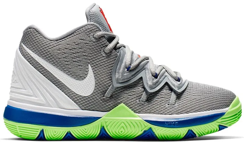 Nike Kyrie 5 Wolf Grey Lime Blast (PS) Wolf Grey/White-Lime Blast (AQ2458-099)