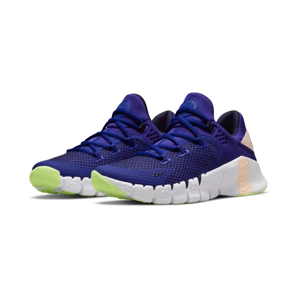 Nike Free Metcon 4 Training Shoe “Concord / Crimson Tint / Lime Glow / Blackened Blue” (CZ0596-446)