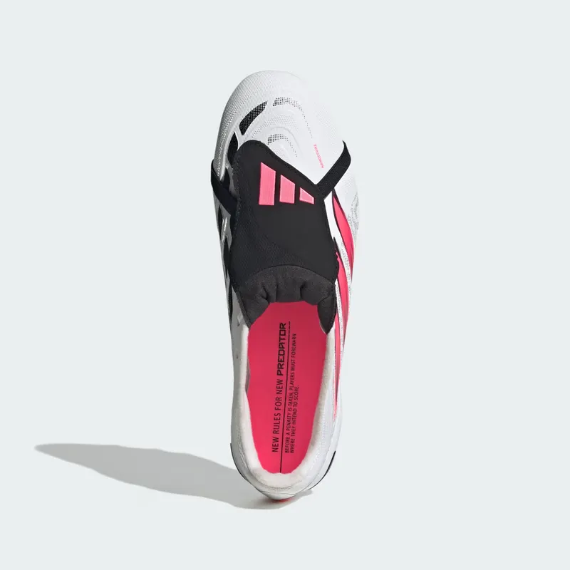 Adidas Predator League Fold-Over Tongue AG Football Boots, White (IH7164)