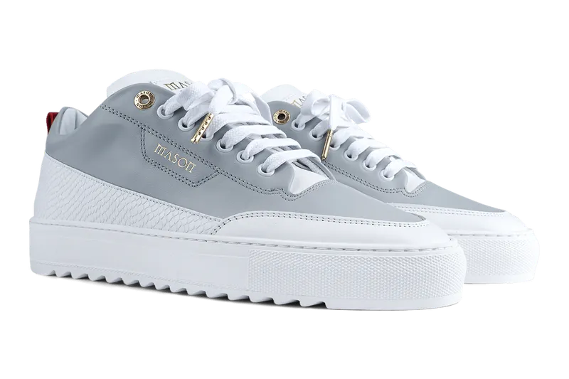 Mason Garments Torino Leather / Python Grey (SS20-12B)