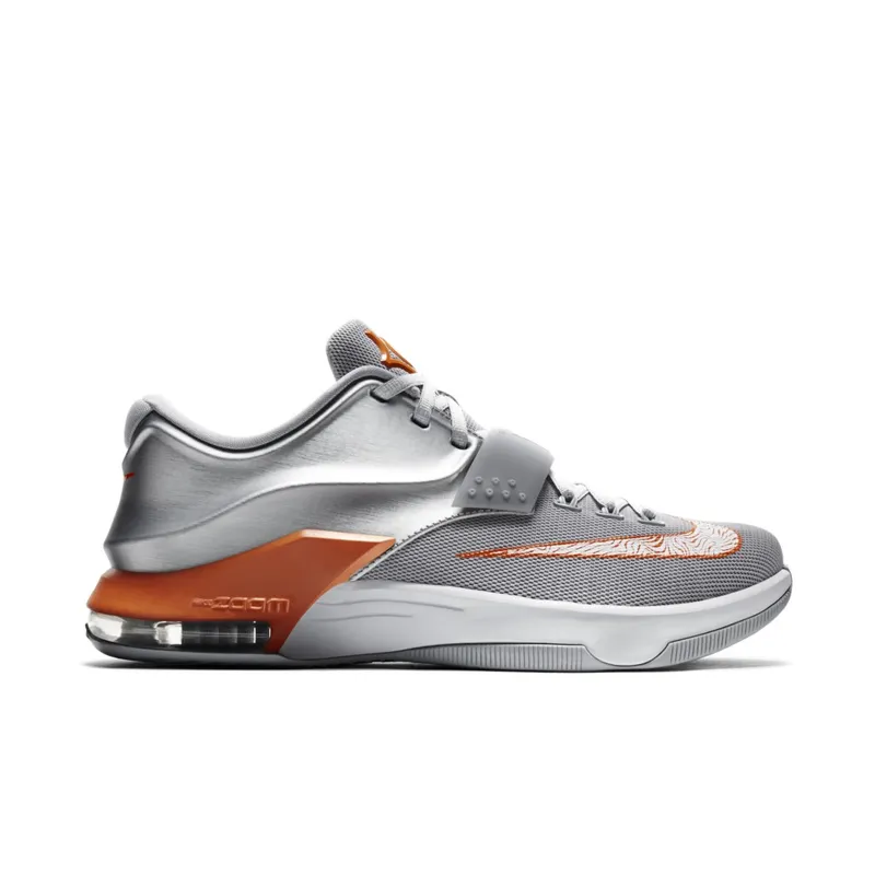 Nike KD 7 ‘Wild West’ Metallic Silver/Urban Orange-Wolf Grey-Pure Platinum (653996-080)