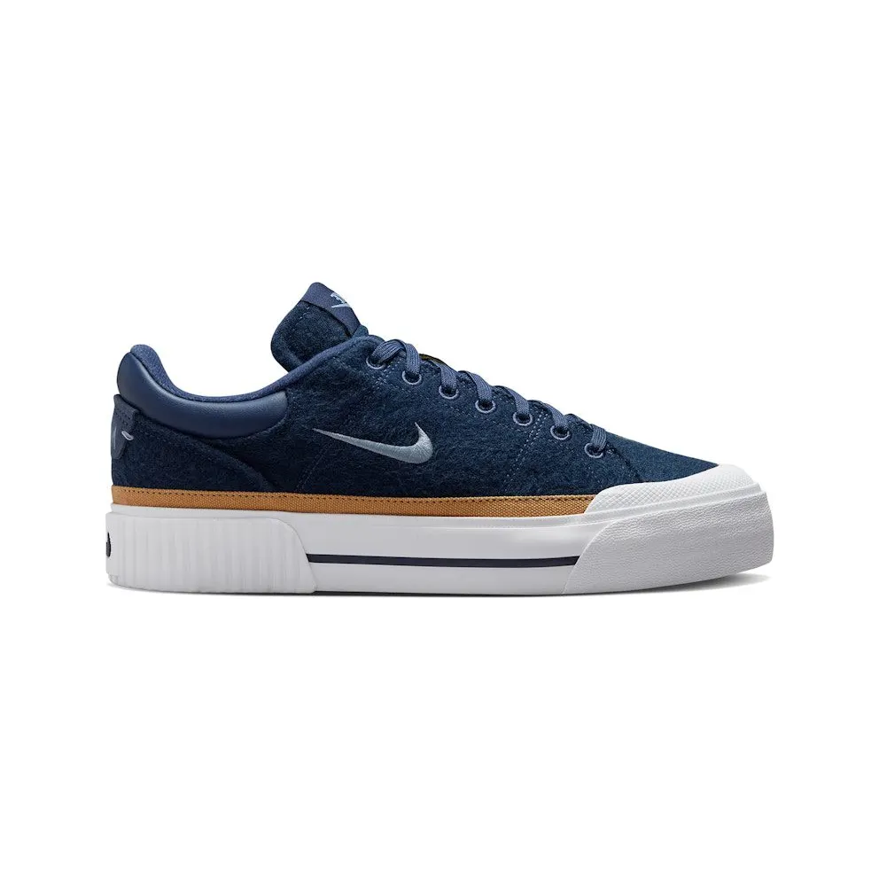 Nike Court Legacy Lift Midnight Navy Flax White (FZ2606-400)