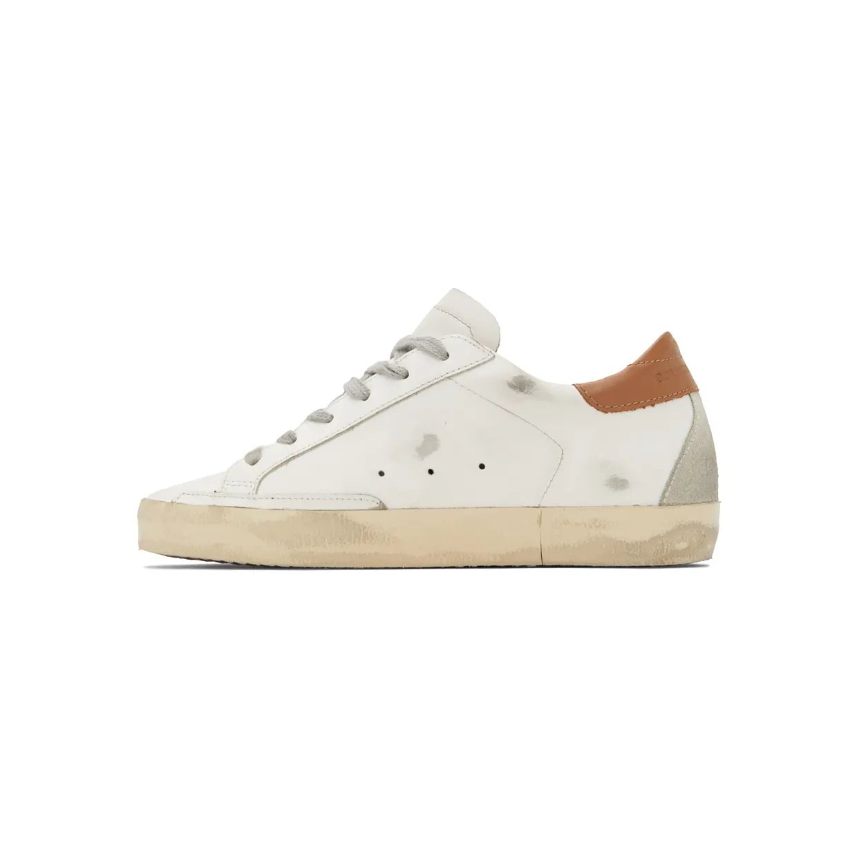 Golden Goose White & Brown Super-Star Classic Sneakers (GWF00102.F002182.10803) (3)