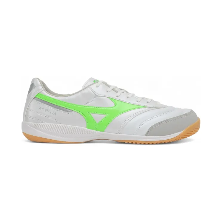 Mizuno Morelia Sala Pro IN White Neon Green Galaxy Silver (Q1GA251337)