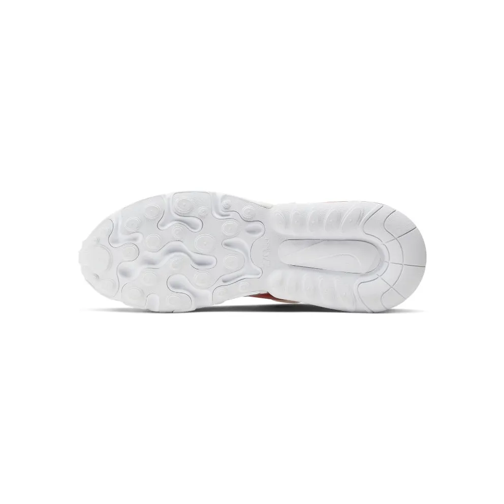 Nike Air Max 270 React SE Bubble Wrap (W) White/Track Red-Barely Rose (BV3387-100)