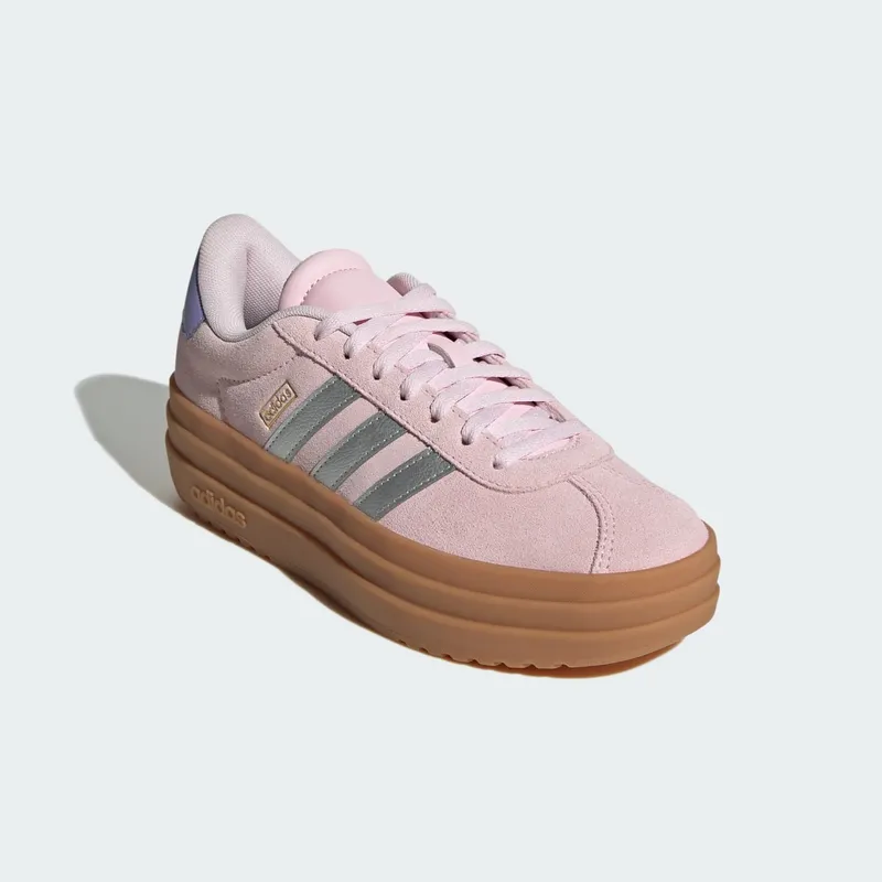 Adidas VL Court Bold Lifestyle Kids Clear Pink / Silver Metallic / Gold Metallic (JQ4556)