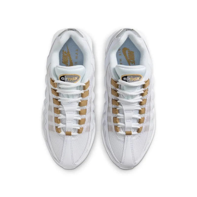 Nike Air Max 95 GS “White Metallic GolD” (II4130-102)