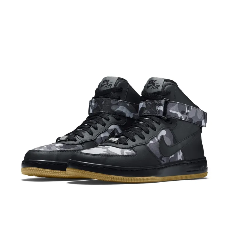 Nike Af1 Ultra Force Mid Prt Black Black-Wolf Grey (W) Black/Black-Wolf Grey (807384-001)