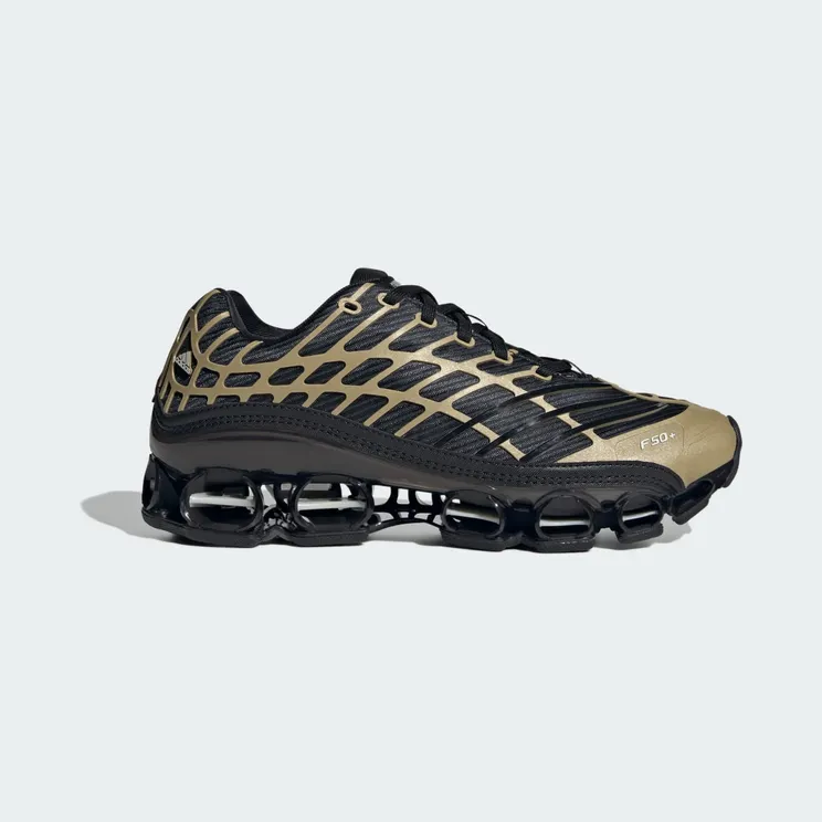 adidas Megaride F50 “Core Black / Core Black / Thermal Chrome” (KI4741)