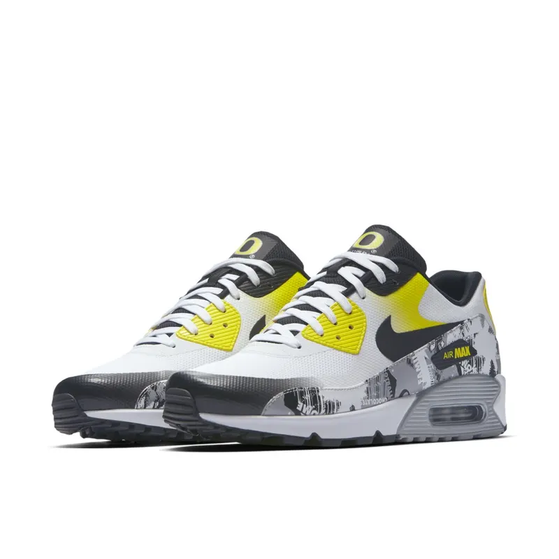 Nike Air Max 90 Ultra 2.0 Doernbecher Oregon Ducks White/Black-Dynamic Yellow-White (AH6830-100)