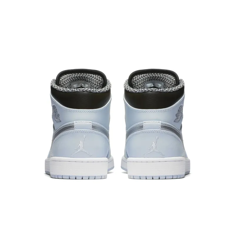 Jordan 1 Mid Pure Platinum Metallic Silver Pure Platinum/White-Metallic Silver-Black (554724-032)