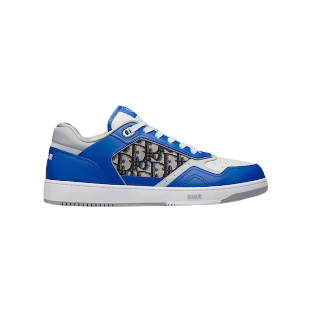 Dior B27 Low Blue Grey White Beige Dior Oblique Jacquard (3SN272ZIR_H560)