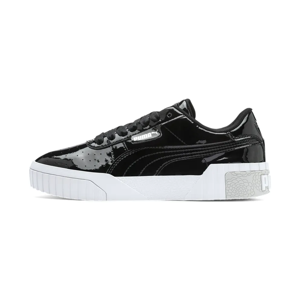 Puma Cali Patent jeugdsportschoenen White/Black (370139-02)
