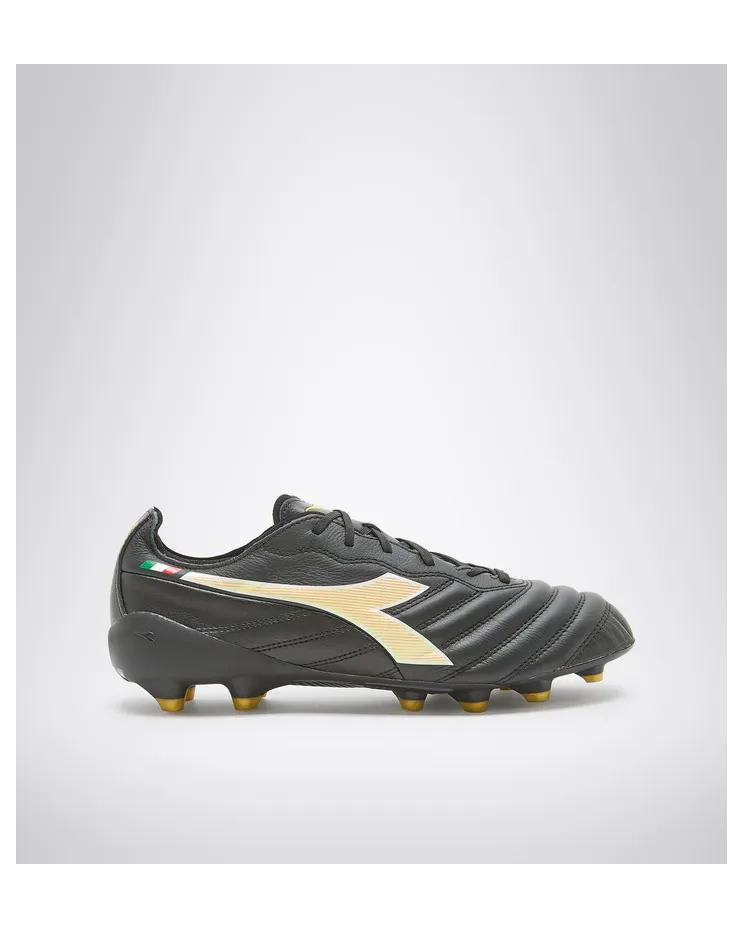 Diadora Brasil Elite2 Tech Made in Italy LPX FG Black Gold (101.178799 C0893)