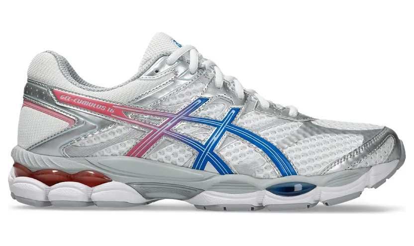 Asics Gel Cumulus 16 White / Pure Silver / Blue (1203B120-100)