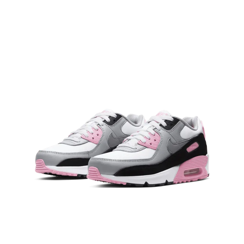 Nike Air Max 90 Recraft Rose (GS) White/Particle Grey-Light Smoke Grey-Rose (CD6864-104)