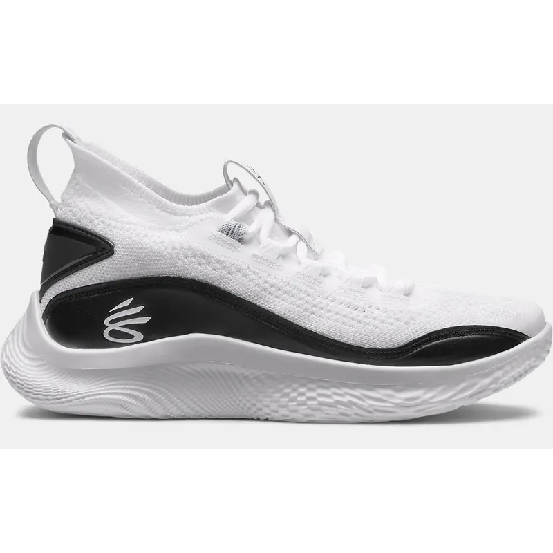 Under Armour Basketball Shoes Grade School Curry Flow 8 White (3023527-103)
