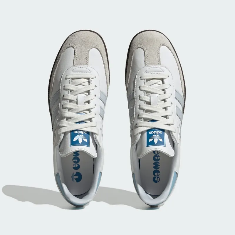 Adidas Samba OG Core White / Halo Blue / Gum (ID2055)
