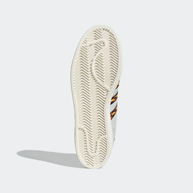 Adidas Superstar Crystal White / Semi Impact Orange / Cloud White (HR1433)