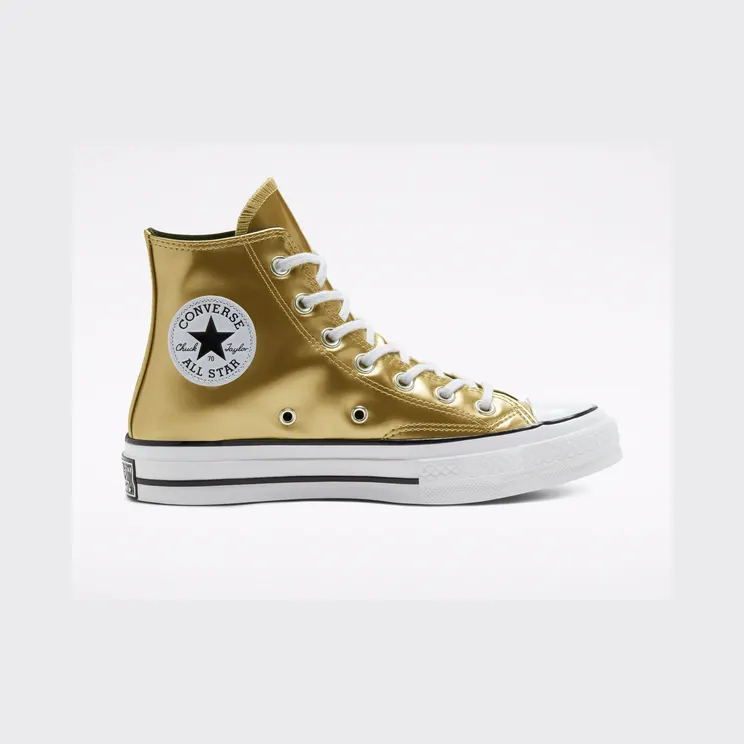 Converse Chuck 70 High ‘Industrial Glam – Metallic Gold’ Gold/Black/Egret (568797C)