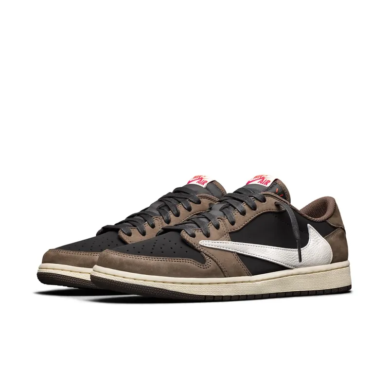 Jordan 1 Retro Low OG SP Travis Scott Black/Dark Mocha-University Red-Sail (CQ4277-001)