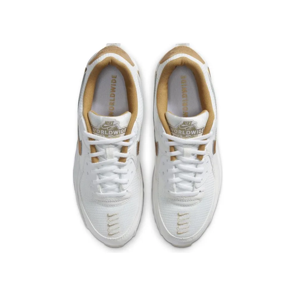 Nike Air Max 90 Worldwide White Gold (W) White/Metallic Gold (DA1342-170)