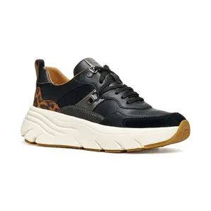 Geox Diamanta “Black / Cognac” (D36UFE05485C9209)