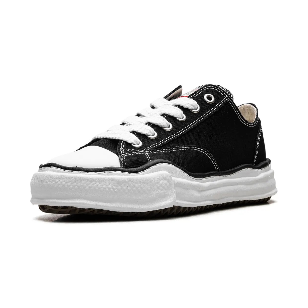 Maison Mihara Yasuhiro Peterson OG Sole Canvas Low “BLACK” (A01FW702-BLK) (3)