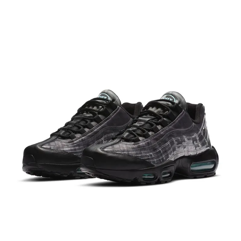Nike Air Max 95 ‘Black Aurora Green’ Black/Black/Aurora Green/Smoke Grey (DA7735-001)