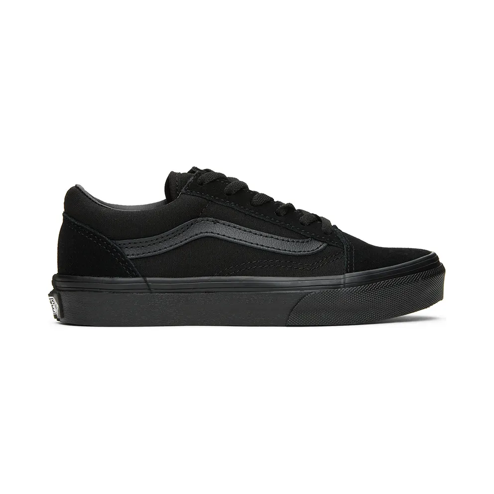 Vans Kids Black Old Skool Little Kids (VN000W9TENR1)