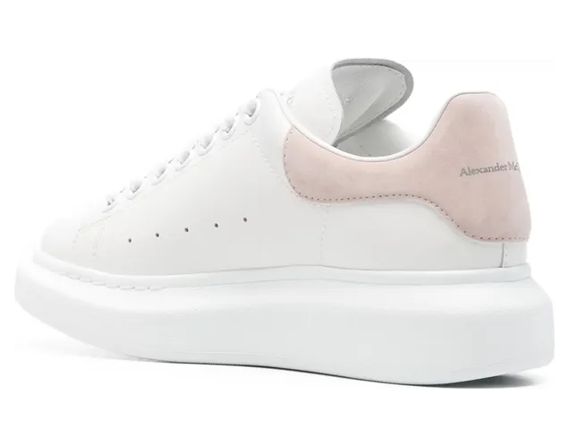 Alexander Mcqueen Oversized Suede-trim “White/Pink” (553770 WIAIH 9182) (4)