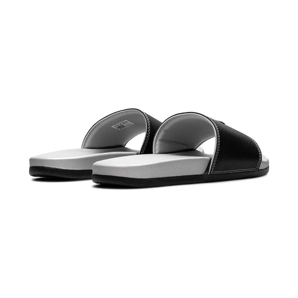 Adidas Adilette Comfort Slides “Core Black Silver Metallic” (JQ2254)