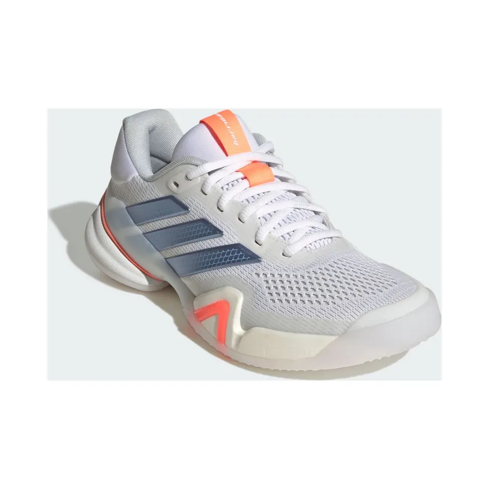 Adidas Barricade 14 Tennis Shoes Cloud White / Halo Blue / Beam Orange (JR1765)