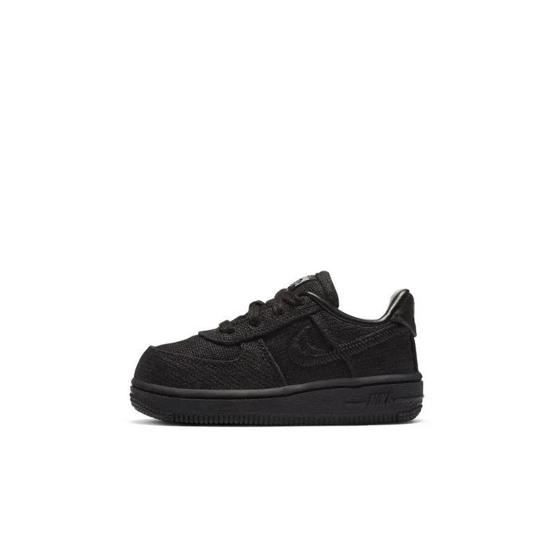 Nike x Stussy Air Force 1 Low Black (TD) (2020) (DC8306-001)
