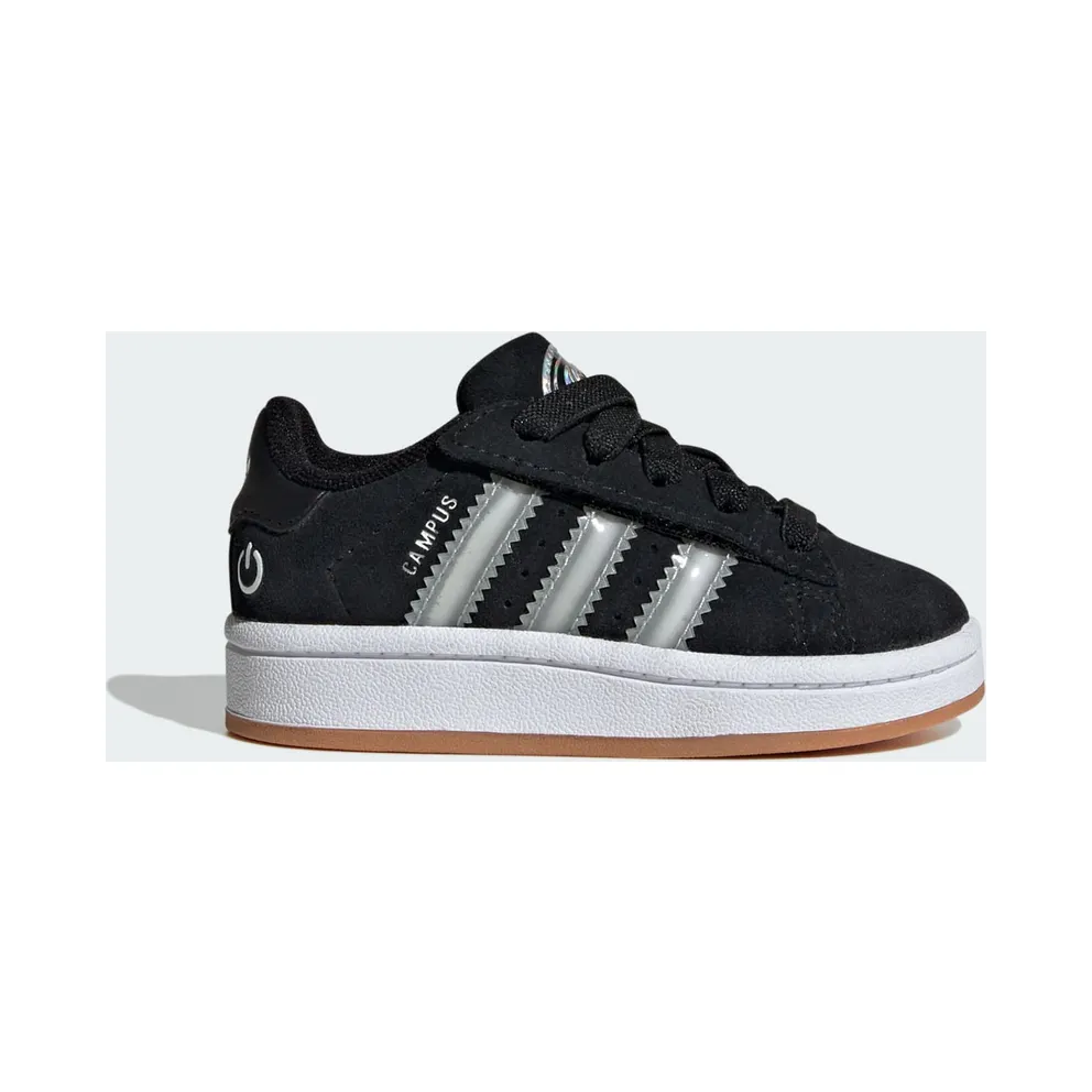 adidas Campus 00s Led Lights Comfort Closure Elastic Lace Shoes Kids “Core Black / Cloud White / Yellow” (JS1275)