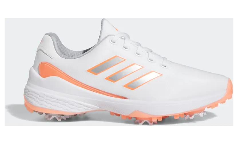 adidas ZG23 Lightstrike Golfschoenen Cloud White / Silver Metallic / Coral Fusion (GZ2176)