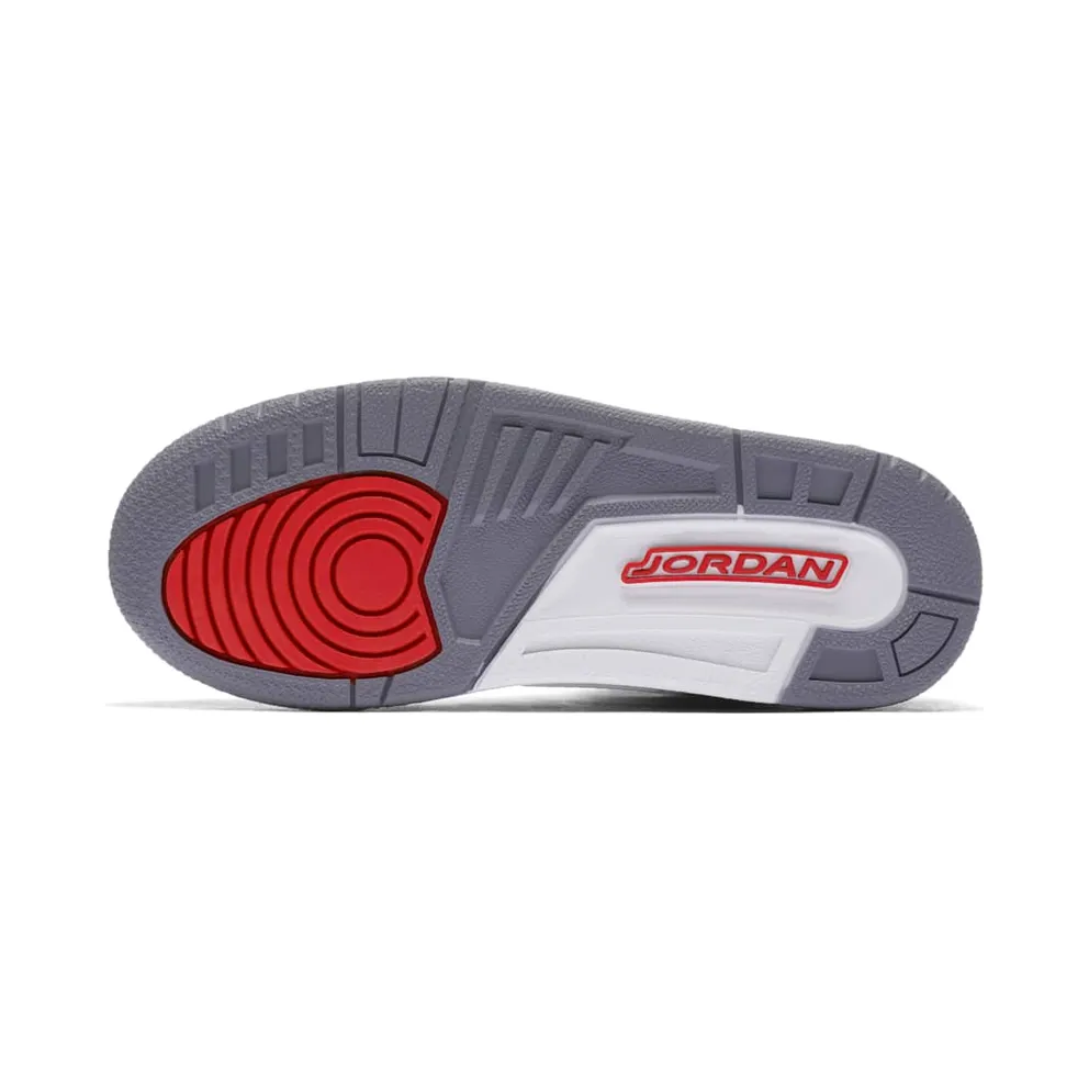 Jordan 3 Retro Hall of Fame (PS) White/Fire Red-Cement Grey-Black (429487-116)