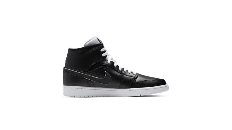 Jordan 1 Mid Maybe I Destroyed The Game Black/Black-White-Gym Red (852542-016)
