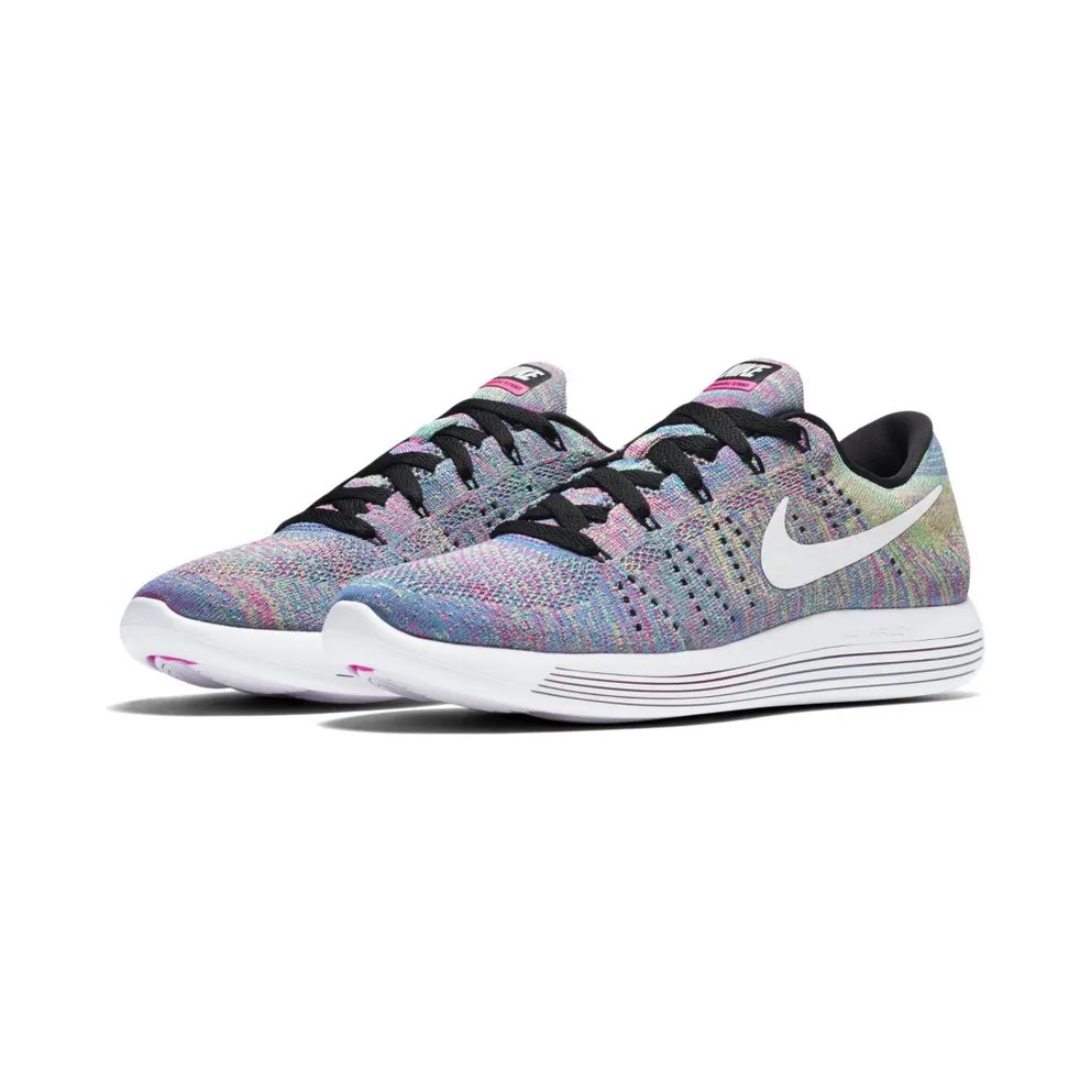 Nike LunarEpic Flyknit Low Multi-Color (W) Black/White-Racer Blue-Clear Jade (843765-004)