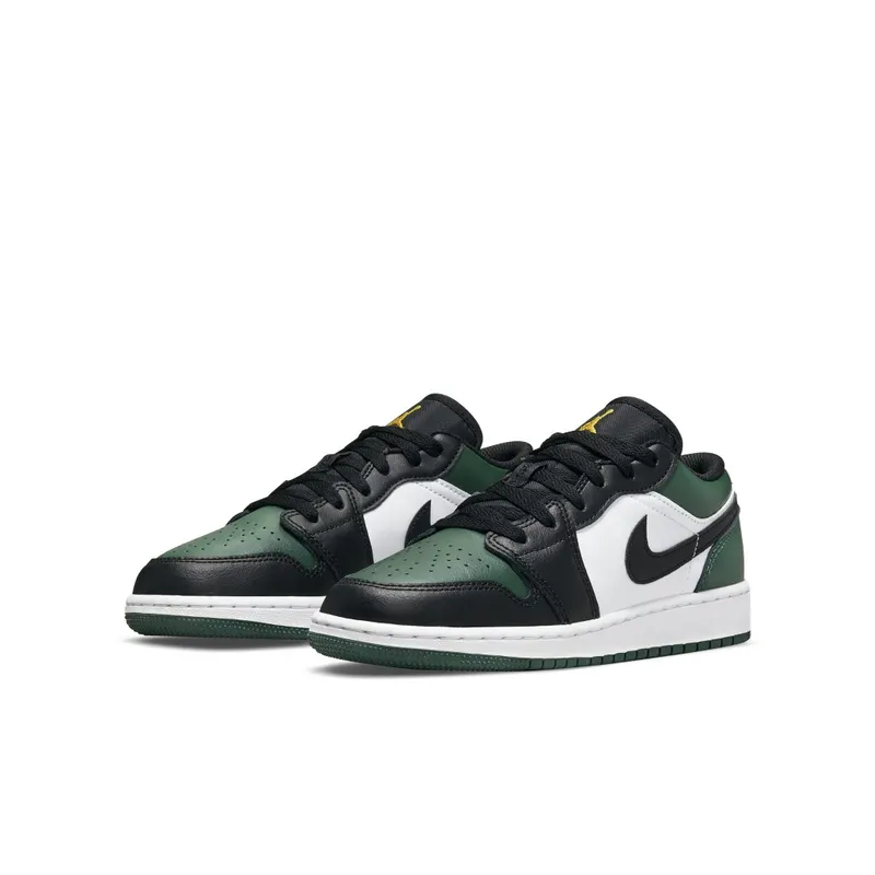Air Jordan 1 Low Green Toe (GS) (553560-371)