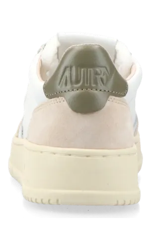 Autry Medalist Low W (leat / suede white / cvrt green) – AULWLS77 (4)