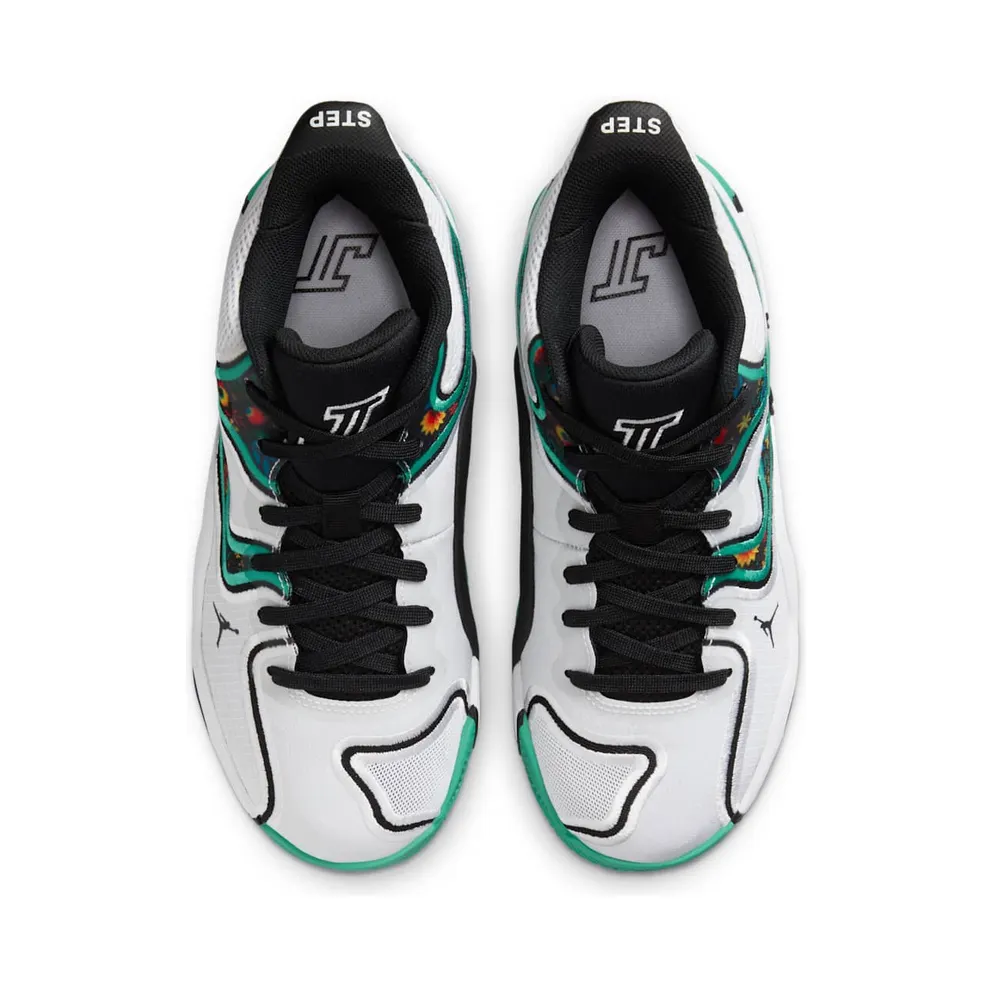 Jordan Tatum 3 GS Welcome to the Garden Alternate “White / Kinetic Green / Black” (HF3136-103)