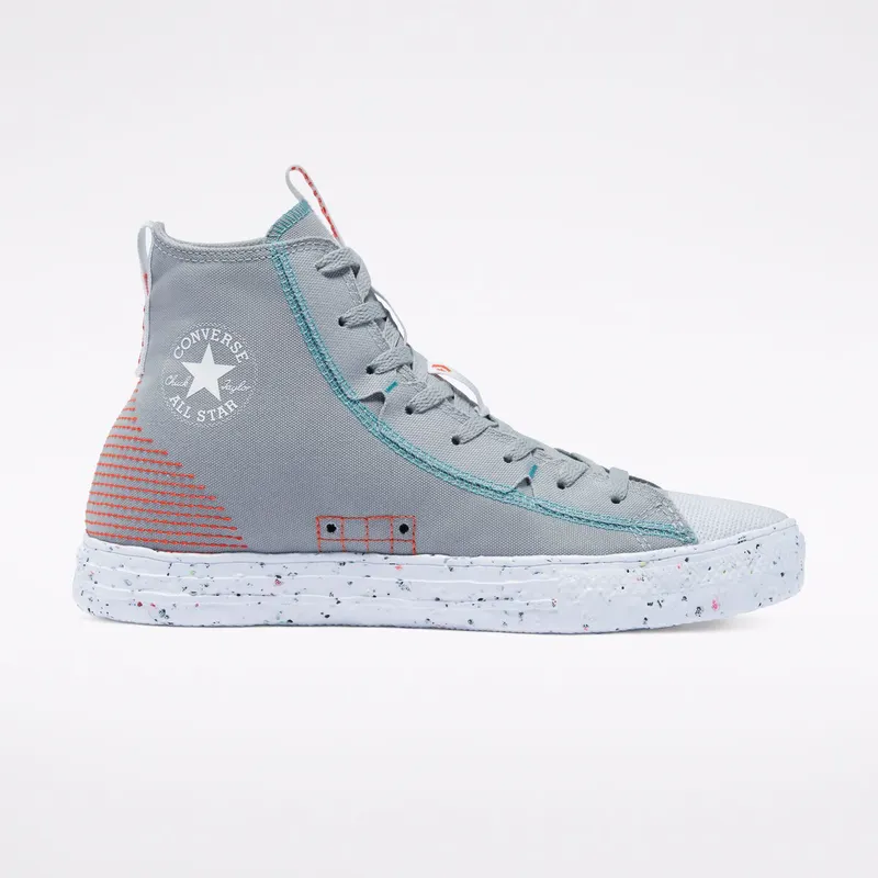 Converse Summer Daze Chuck Taylor All Star Crater High Top Ash Stone/bright Poppy/white (170827C)
