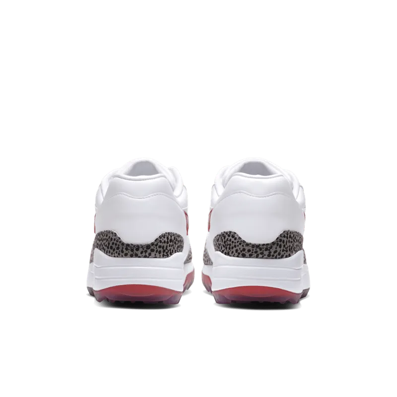 Nike Air Max 1 Golf Safari White/Cement Grey-Black-Habanero Red (BQ4804-101)