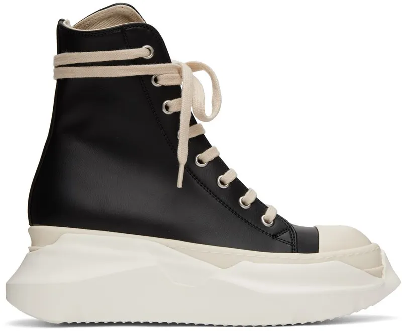 Rick owens Black Abstract High-Top 911 Black/Milk/Milk (DS02B4840 VL)