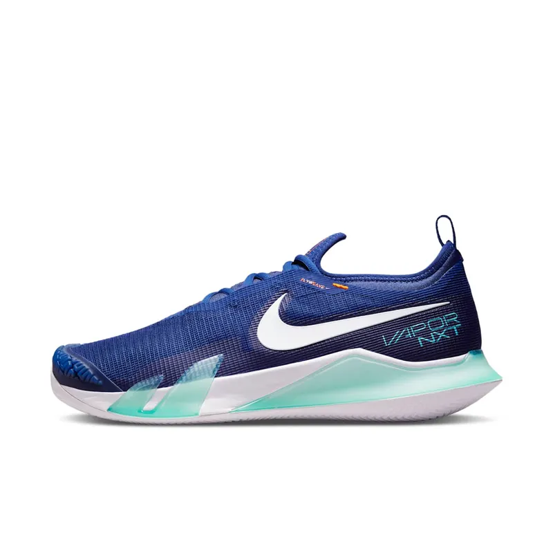 NikeCourt React Vapor Nxt (gravel) “Deep Royal Blue / Dynamic Turquoise / Magma Orange / White” (CV0726-414)